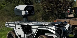 French Soframe unveils drone armed with laser turret