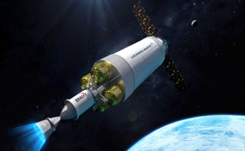 Repurposing nuclear reactors used in space propulsion for high-density power on the Moon and Mars